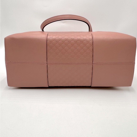 Auth Gucci Soft Pink Micro Guccisima Leather Bree Dome Shoulder Bag Ex++ - Picture 11 of 15